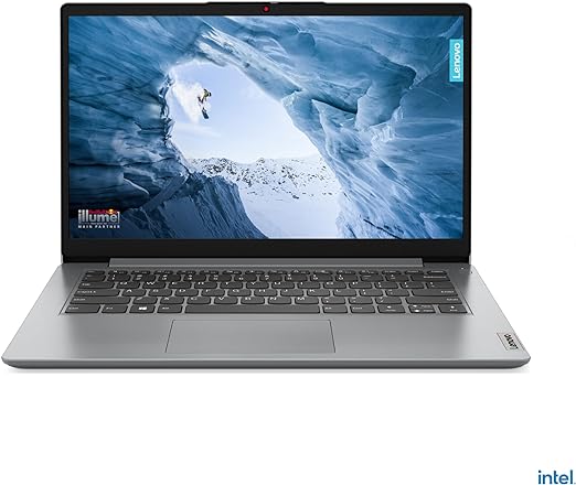 Lenovo IdeaPad 1 14IGL7 Laptop, 14-inch, 4GB RAM, 128GB SSD, Intel Celeron N4120, Intel UHD Graphics, Windows 11 in S mode + Microsoft 365 Personal, Cloud Grey, 82V60033AU