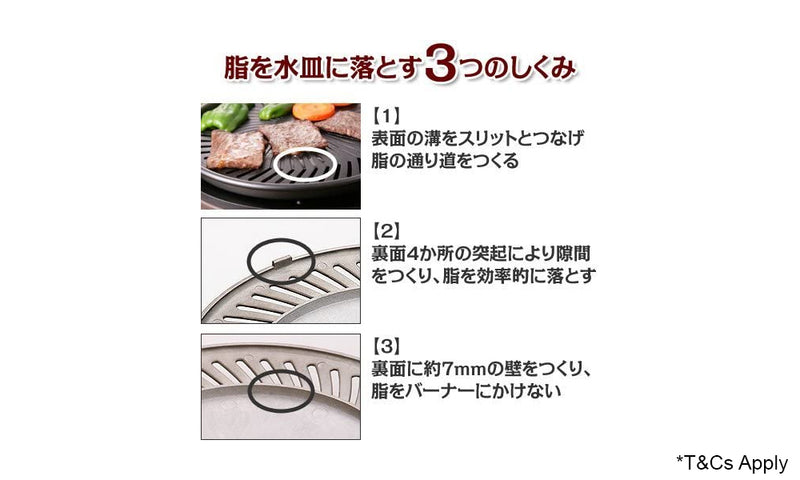IWATANI Smokeless Korean barbecue grill YAKIMARU CB-SLG-1